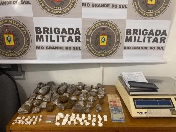 Brigada Militar Prende Traficante Quase Um Quilo De Drogas Em