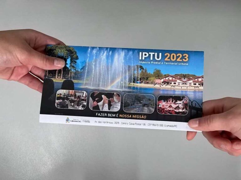 IPTU de Gramado poderá ser pago via PIX