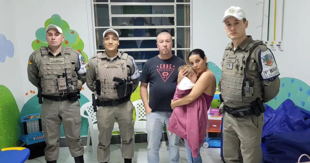 Família reencontra policial militar que auxiliou no salvamento de criança  em Gramado Xavier - Brigada Militar