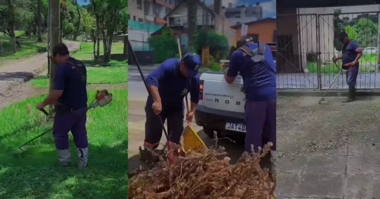 Semana da nova gestão inicia com reunião e limpeza nas ruas de Canela 