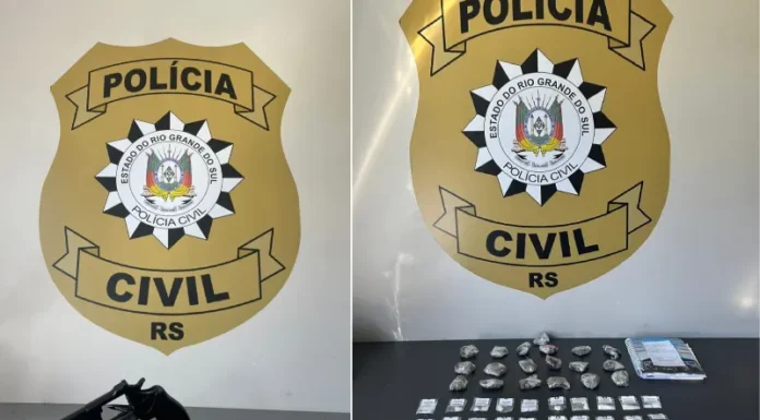 Polícia Civil prende dois indivíduos por tráfico de drogas e posse irregular de arma de fogo em Gramado