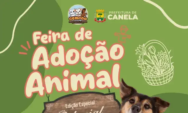 Feira de adoção do Cempra acontece de sexta-feira a domingo na 32ª Festa Colonial