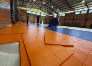 Ginásio Carlinhos da Vila recebe novo piso para qualificar eventos esportivos em Canela