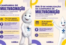 Canela inicia Campanha de Multivacinação para crianças e adolescentes nesta segunda-feira