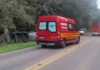 Caminhonete capota na ERS-235 e criança fica ferida em acidente próximo ao pedágio