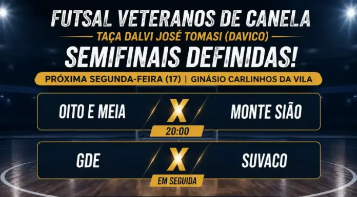 Futsal Veteranos de Canela define semifinalistas da Taça Dalvi José Tomasi