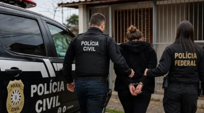 Agentes de Canela prendem mulher condenada por sequestro de criança em Criciúma