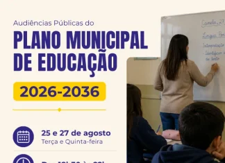 Audiências públicas do Plano Municipal de Educação acontecerão nos dias 25 e 27 de agosto em Canela