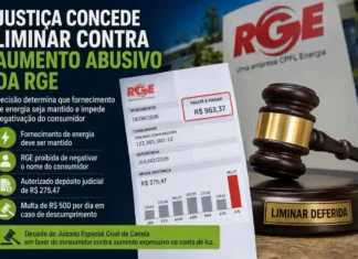 Justiça concede liminar contra aumento considerado abusivo em conta da RGE