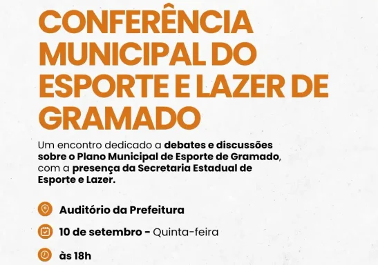 Gramado promove Conferência Municipal do Esporte e Lazer nesta quinta-feira (10)