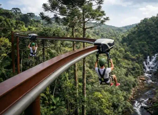 Parque do Caracol anuncia novo atrativo: Encaracolada, uma tirolesa em curva motorizada