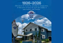 Clube Serrano celebra centenário com grande jantar-baile