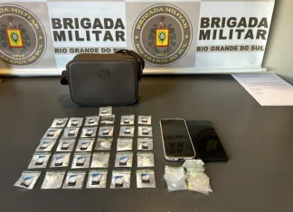 Brigada Militar prende mulher e homem por tráfico de drogas em Canela